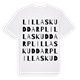 Lilla Skuddarp ordlek t-shirt