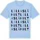 Blue Soul t-shirt med Lilla Slähult ordlek t-shirt
