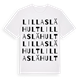 Lilla Slähult ordlek t-shirt