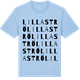 Blue Soul t-shirt med Lilla Strö ordlek t-shirt