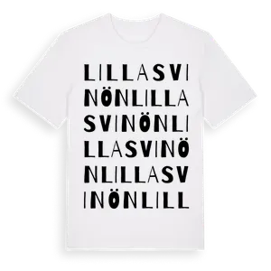 Lilla Svinön ordlek t-shirt – ekologisk bomull t-shirt från Pinshirt