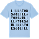 Blue Soul t-shirt med Lilla Torsjö ordlek t-shirt