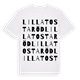 Lilla Tostaröd ordlek t-shirt