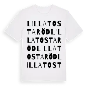Lilla Tostaröd ordlek t-shirt – ekologisk bomull t-shirt från Pinshirt