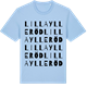 Blue Soul t-shirt med Lilla Ylleröd ordlek t-shirt