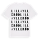 Lilla Ylleröd ordlek t-shirt