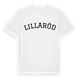 Lillaröd böjd t-shirt