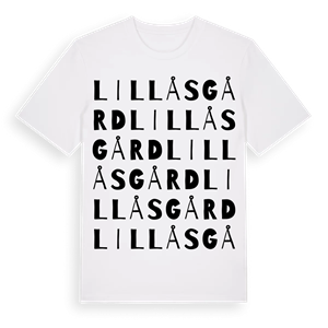 Lillås gård ordlek t-shirt – ekologisk bomull t-shirt från Pinshirt