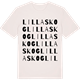 Vintage White t-shirt med Lillaskog ordlek t-shirt