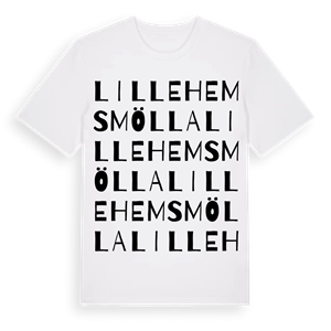 Lillehems mölla ordlek t-shirt – ekologisk bomull t-shirt från Pinshirt