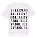 White t-shirt med Lillevång ordlek t-shirt