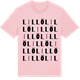 Pink Cotton t-shirt med Lillö ordlek t-shirt