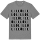 Mid Heather Gray t-shirt med Lillö ordlek t-shirt
