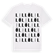 Lillö ordlek t-shirt