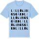 Blue Soul t-shirt med Lillö kungsgård ordlek t-shirt