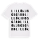 Lillö kungsgård ordlek t-shirt