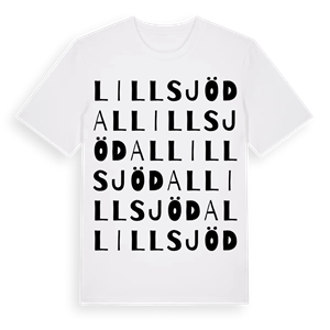 Lillsjödal ordlek t-shirt – ekologisk bomull t-shirt från Pinshirt