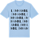 Blue Soul t-shirt med Limhamn ordlek t-shirt