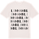 Vintage White t-shirt med Limhamn ordlek t-shirt