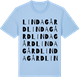 Blue Soul t-shirt med Linda gård ordlek t-shirt