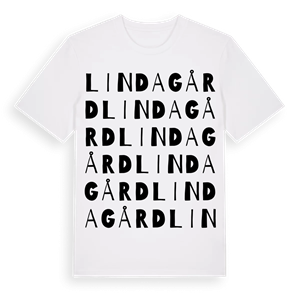 Linda gård ordlek t-shirt – ekologisk bomull t-shirt från Pinshirt