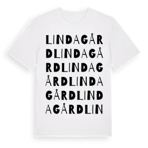 Linda Gård ordlek t-shirt – ekologisk bomull t-shirt från Pinshirt