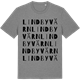 Mid Heather Gray t-shirt med Lindbyvärn ordlek t-shirt