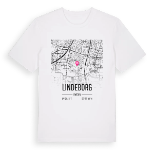 Lindeborg karta t-shirt – ekologisk bomull t-shirt från Pinshirt