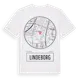 White t-shirt med Lindeborg t-shirt