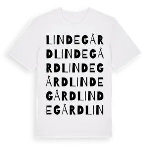 Lindegård ordlek t-shirt – ekologisk bomull t-shirt från Pinshirt