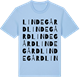 Blue Soul t-shirt med Lindegård ordlek t-shirt