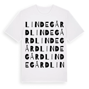 Lindegård ordlek t-shirt – ekologisk bomull t-shirt från Pinshirt