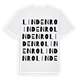White t-shirt med Lindenro ordlek t-shirt