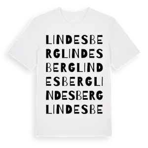 Lindesberg ordlek t-shirt – ekologisk bomull t-shirt från Pinshirt