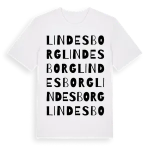 Lindesborg ordlek t-shirt – ekologisk bomull t-shirt från Pinshirt