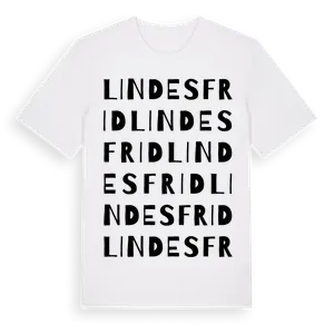 Lindesfrid ordlek t-shirt – ekologisk bomull t-shirt från Pinshirt