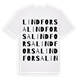 Lindforsa ordlek t-shirt
