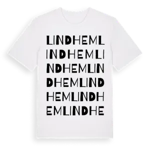 Lindhem ordlek t-shirt – ekologisk bomull t-shirt från Pinshirt
