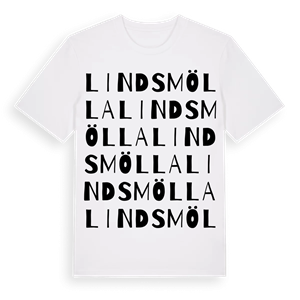 Lindsmölla ordlek t-shirt – ekologisk bomull t-shirt från Pinshirt