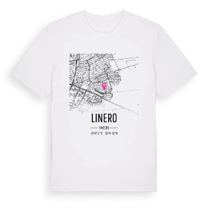 Linero karta t-shirt – ekologisk bomull t-shirt från Pinshirt