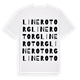 White t-shirt med Linero torg ordlek t-shirt
