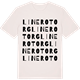 Vintage White t-shirt med Linero torg ordlek t-shirt