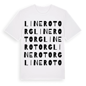 Linero torg ordlek t-shirt – ekologisk bomull t-shirt från Pinshirt