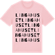 Pink Cotton t-shirt med Lingahuset ordlek t-shirt