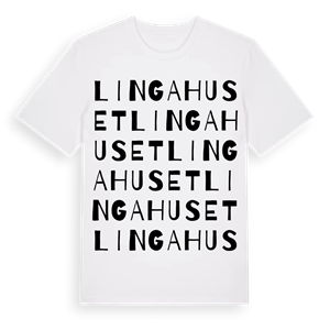 Lingahuset ordlek t-shirt – ekologisk bomull t-shirt från Pinshirt