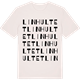 Vintage White t-shirt med Linhultet ordlek t-shirt