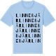 Blue Soul t-shirt med Linnebjär ordlek t-shirt
