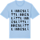 Blue Soul t-shirt med Linneslätt ordlek t-shirt