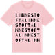 Pink Cotton t-shirt med Linnestofta ordlek t-shirt