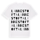 Linnestofta ordlek t-shirt